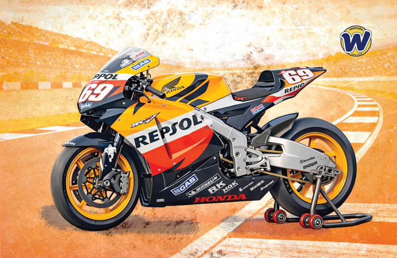 Nicky Hayden number 69 Repsol Honda MotoGP racing motorcycle