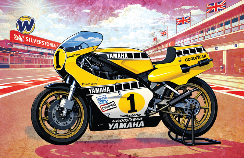 Kenny Roberts number 1 Yamaha Grand Prix racing motorcycle