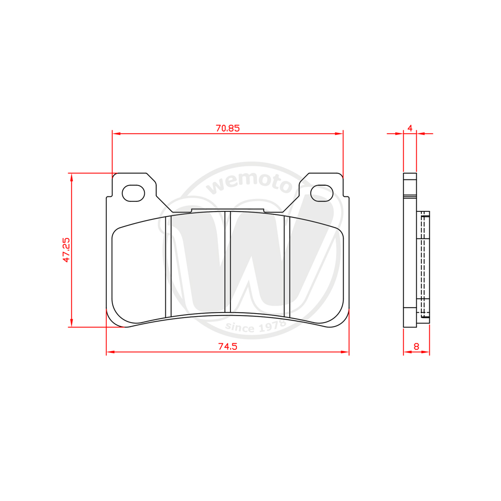 Plaquettes de Frein Avant BRENTA Standard (Type GG )