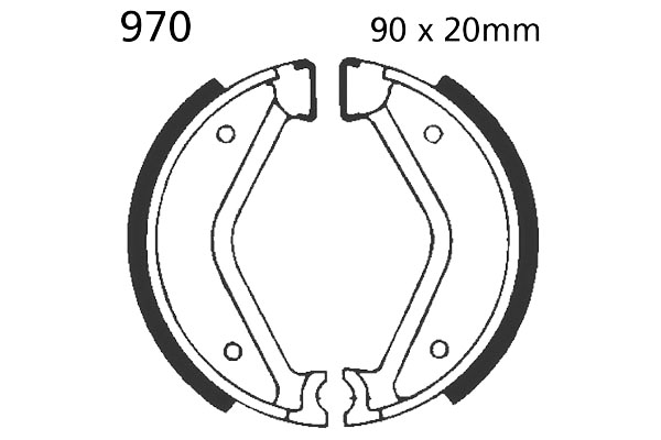 Brake Shoes Front EBC Standard