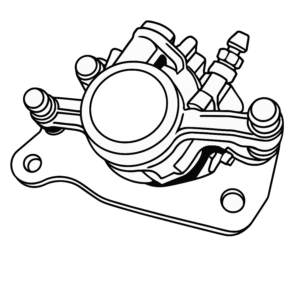 Caliper Complete Rear - OEM