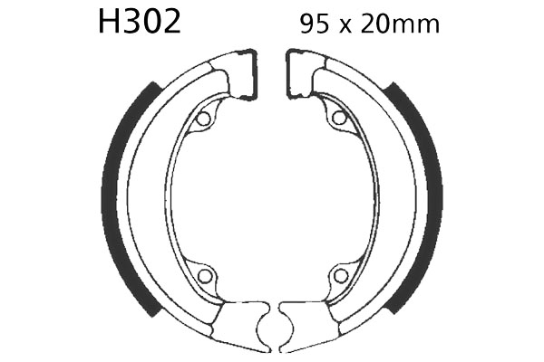 Brake Shoes Rear EBC Standard