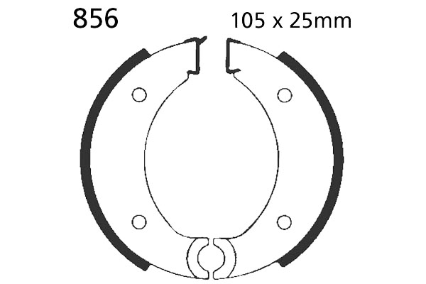 Brake Shoes Front EBC Standard
