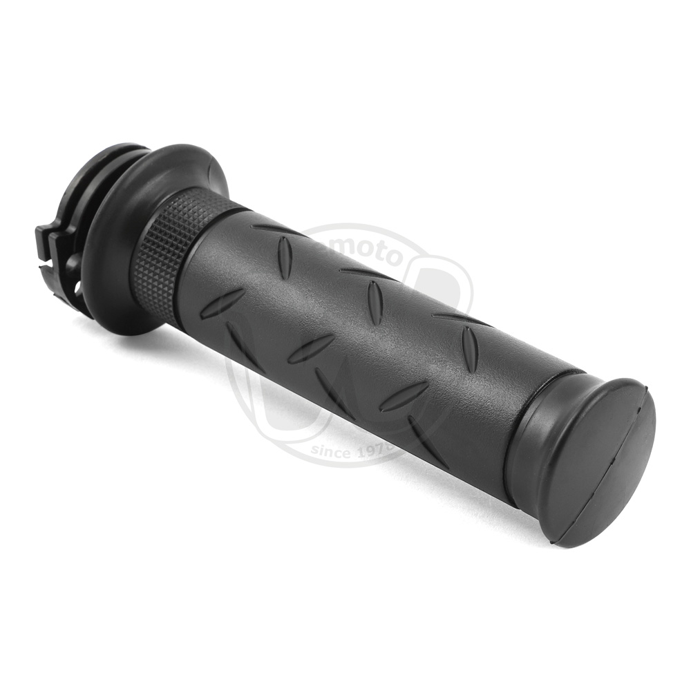 Rukojeť řídítka (heft) pravý - plynová strana včetně trubky (originál - OEM)