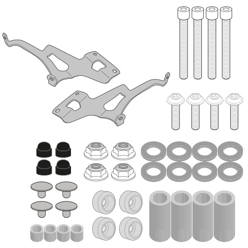 Kit de montage de bulle GIVI