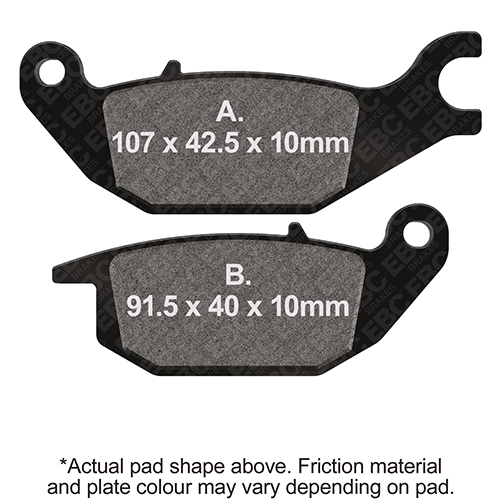 Plaquettes de Frein Arrière EBC Standard (Type GG)