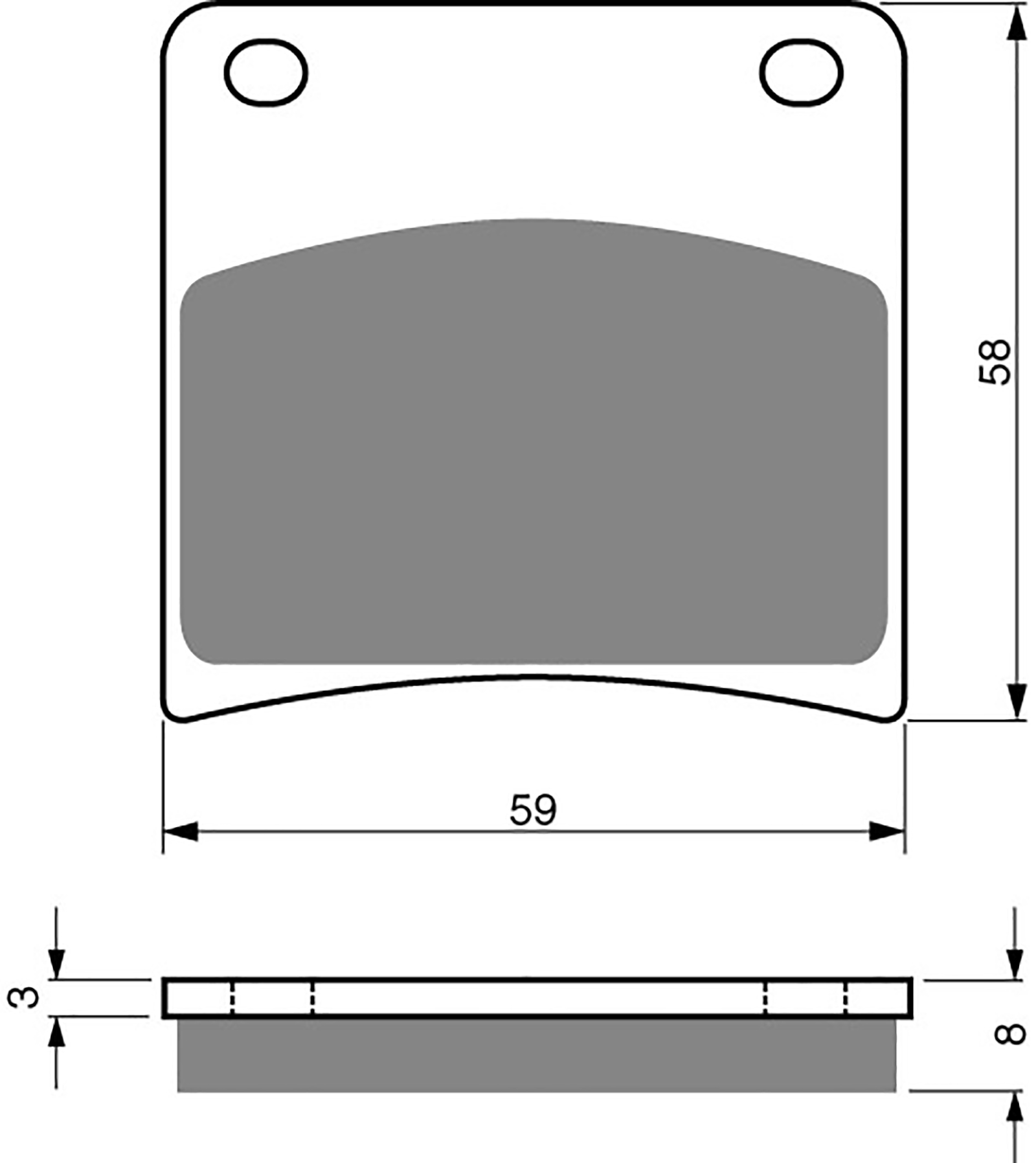 Brake Pads Front Pattern Sintered (HH Type)
