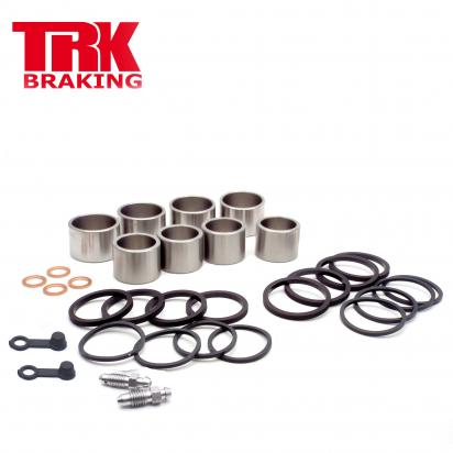 Brake Piston and Seal Kit Stainless Steel Front (Twin) - by TRK