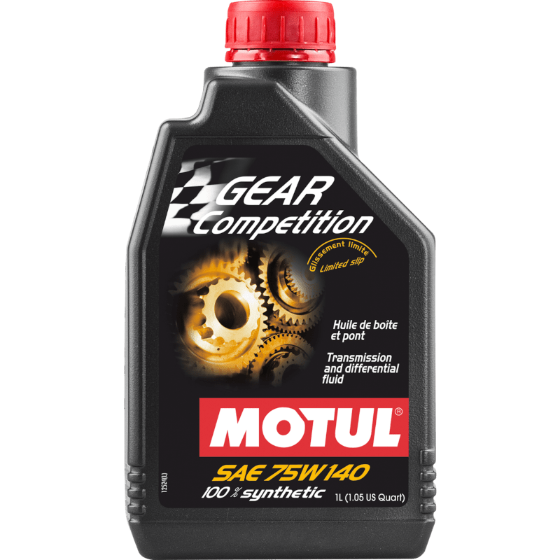 Motul Gear Competition 75W140 - Huile de Boite de Vitesses - 100% synthétique - 1 Litre