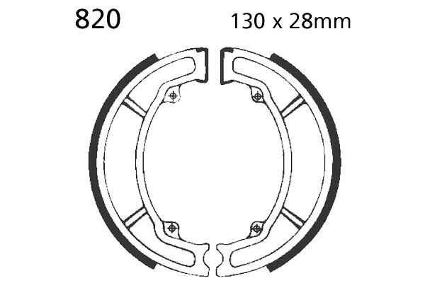 Brake Shoes Rear EBC Standard