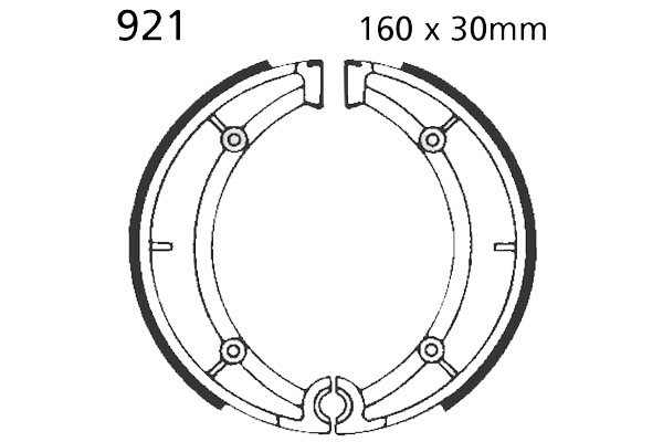 Brake Shoes Rear EBC Standard