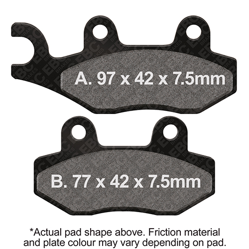 Plaquettes de Frein Avant Left EBC Métal Fritté (Type GG)