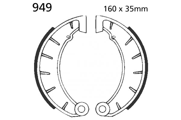 Brake Shoes Rear EBC Standard