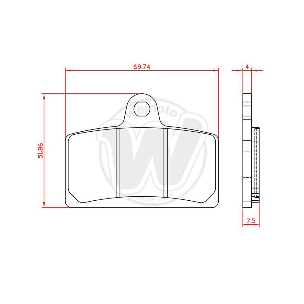 Brake Pads Front Brenta Standard (GG Type)
