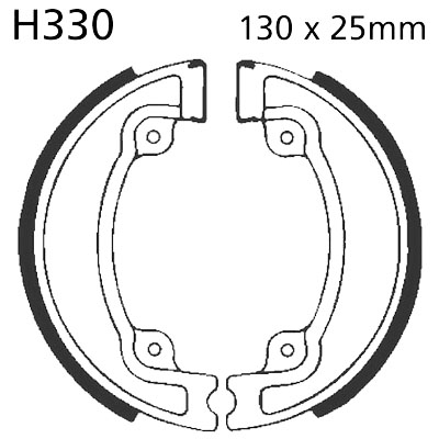 Brake Shoes Rear EBC Standard