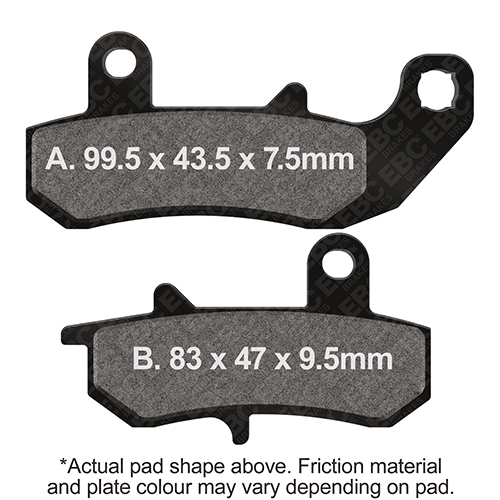 Plaquettes de Frein Arrière EBC Standard (Type GG)