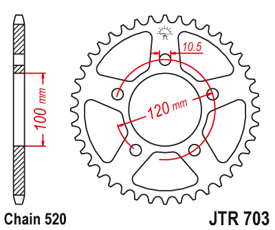 Sprocket Rear - JT