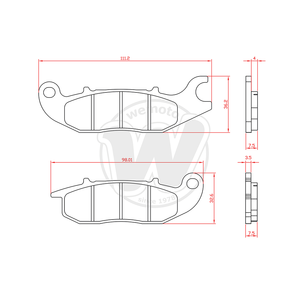 Plaquettes de Frein Avant BRENTA Standard (Type GG )