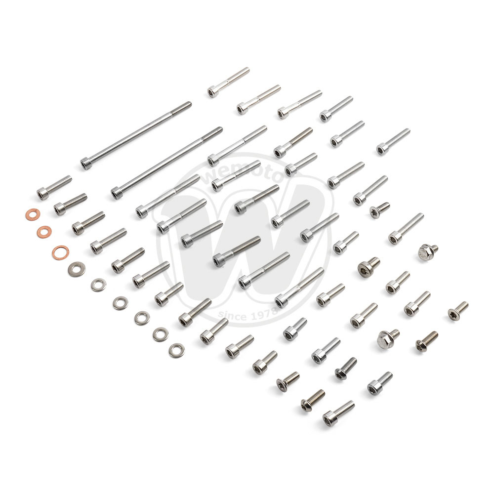 Kit de vis de carters moteur - Inox