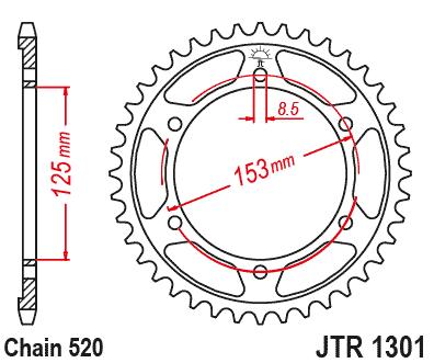 Corona 2  denti in Più - OEM (Controllare Lunghezza Catena)