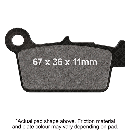 Plaquettes de Frein Arrière EBC Standard (Type GG)