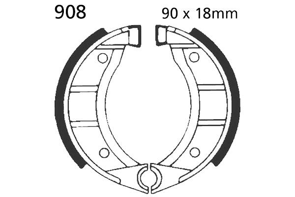 Brake Shoes Rear EBC Standard