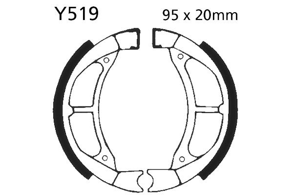 Brake Shoes Front EBC Standard
