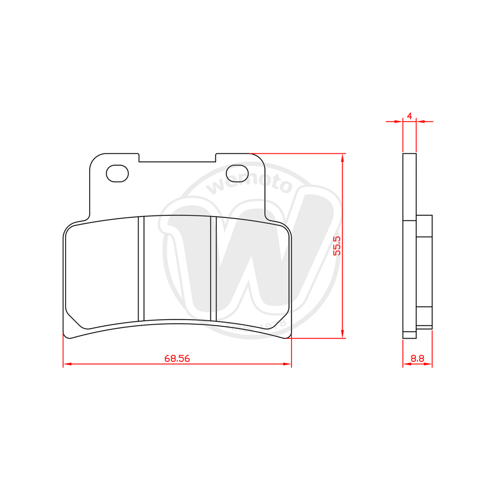 Pastiglie Freno Brenta Organiche (Tipo GG)