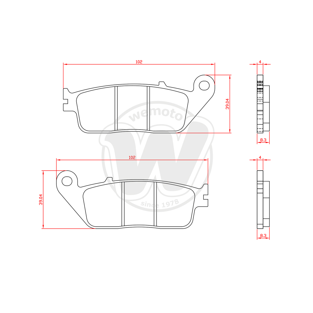 Plaquettes de Frein Avant BRENTA Standard (Type GG )