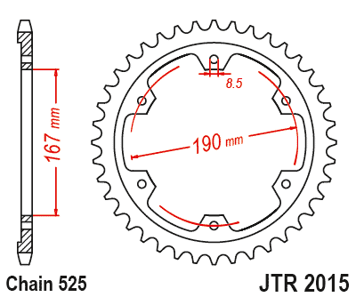 Sprocket Rear - JT