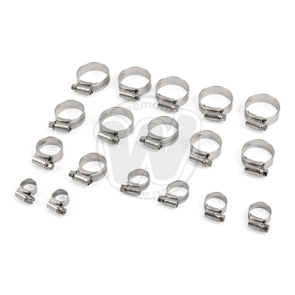 Stainless Steel Radiator Clip Kit - Samco