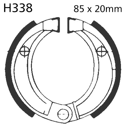 Brake Shoes Front EBC Standard