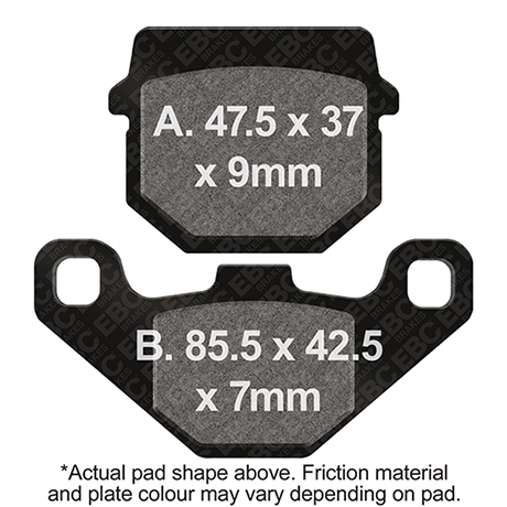 Plaquettes de Frein Arrière EBC Standard (Type GG)