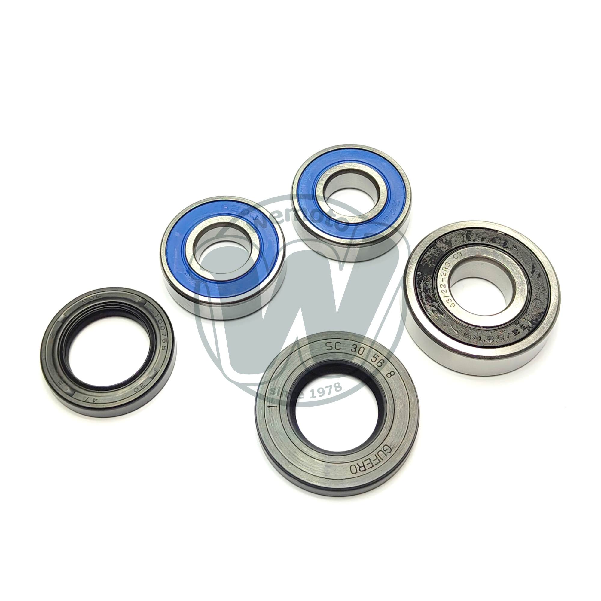 Rear Wheel Bearing Kit with Dust Seals By Slinky Glide