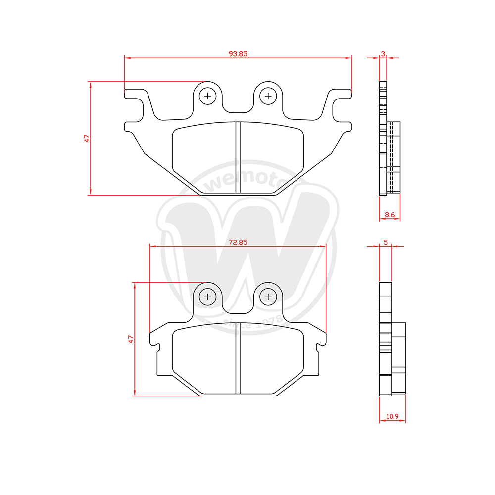 Plaquettes de Frein Avant BRENTA Standard (Type GG )