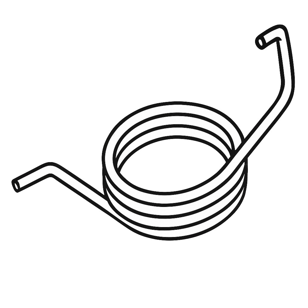 Ressort de Retour de Repose-Pieds - Côté Gauche