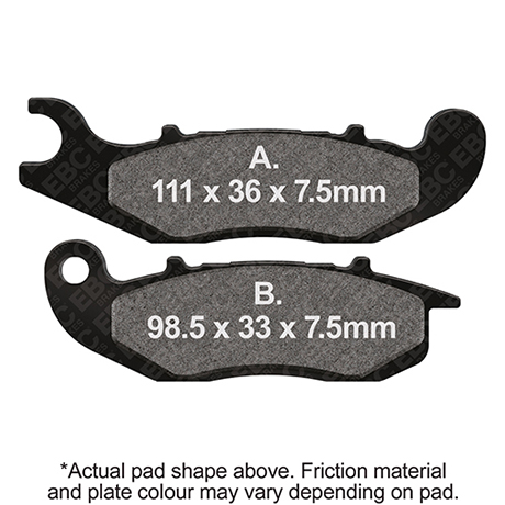 Plaquettes de Frein Avant EBC Métal Fritté (Type GG)