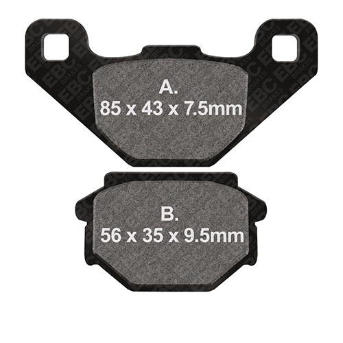 Pastiglie Freni Posteriori EBC Standard (Tipo GG)