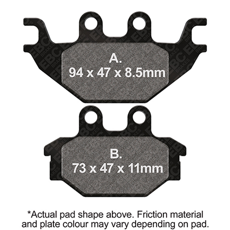 Plaquettes de Frein Avant EBC Métal Fritté (Type GG)