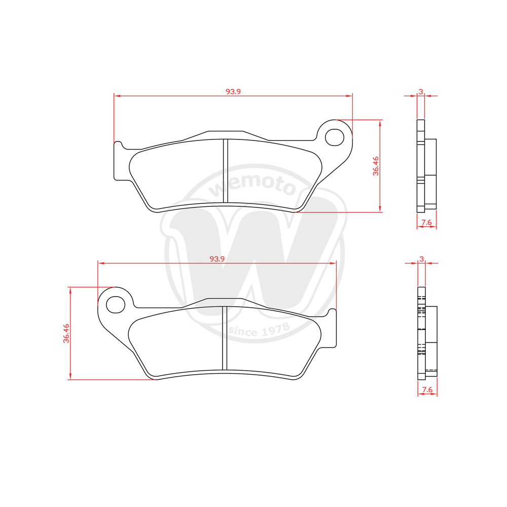 Plaquettes de Frein Avant BRENTA Standard (Type GG )