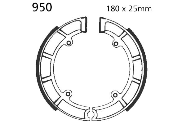 Brake Shoes Front EBC Standard