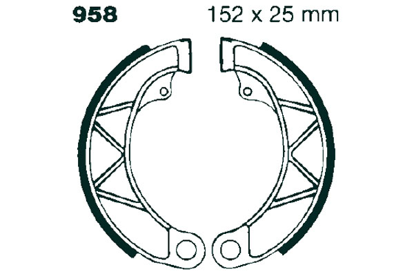 Brake Shoes Front EBC Standard