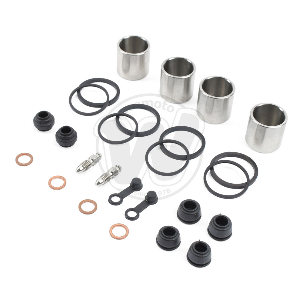 Brake Piston and Seal Kit Stainless Steel Front (Twin) - by TRK