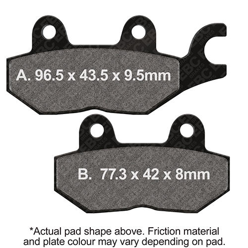 Plaquettes de Frein Arrière EBC Métal Fritté (Type HH)