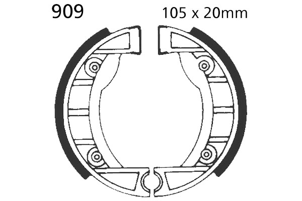 Brake Shoes Front EBC Standard