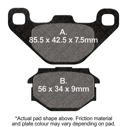 Brake Pads Rear EBC Standard (GG Type)