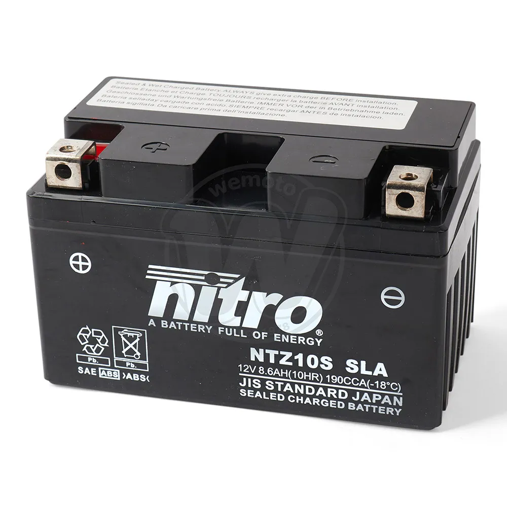 NITRO BATTERY - NTZ10S SLA - GEL - 12V/8.6AH - CCA190A