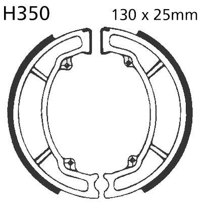 Brake Shoes Rear EBC Standard