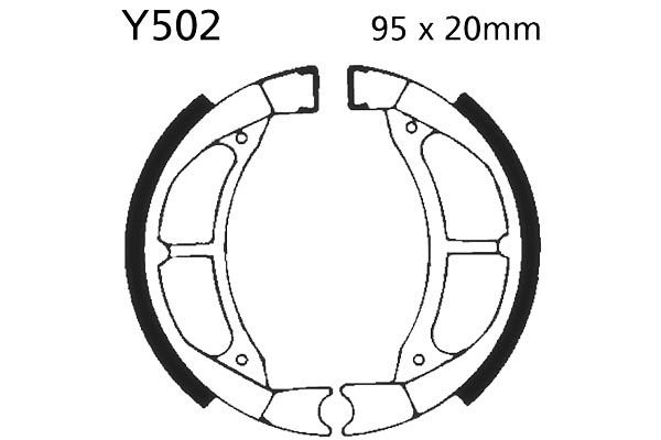 Brake Shoes Front EBC Standard