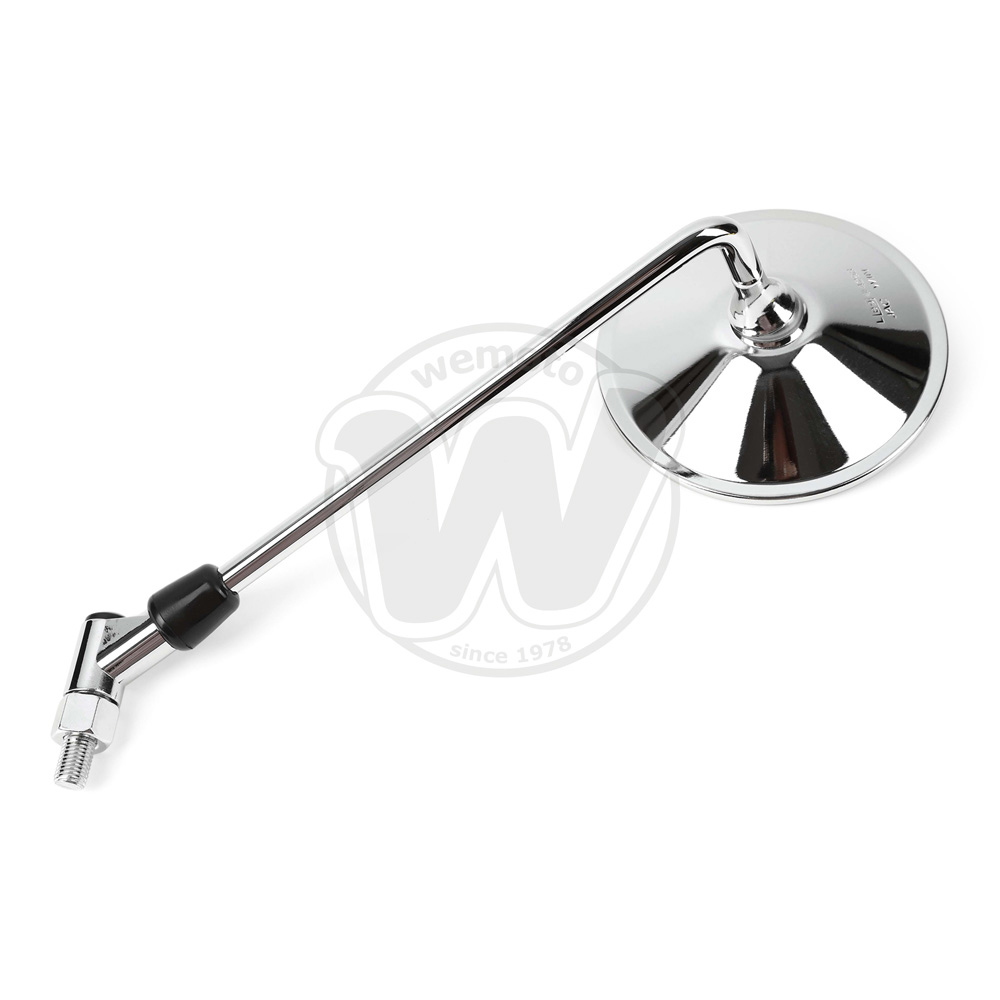 Rétroviseur moto Vintage ovale Chromé M8 (la paire
